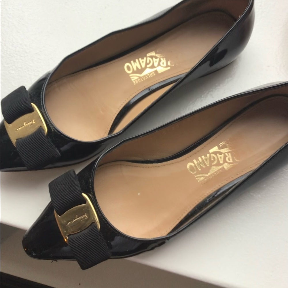 Salvatore Ferragamo black shoes